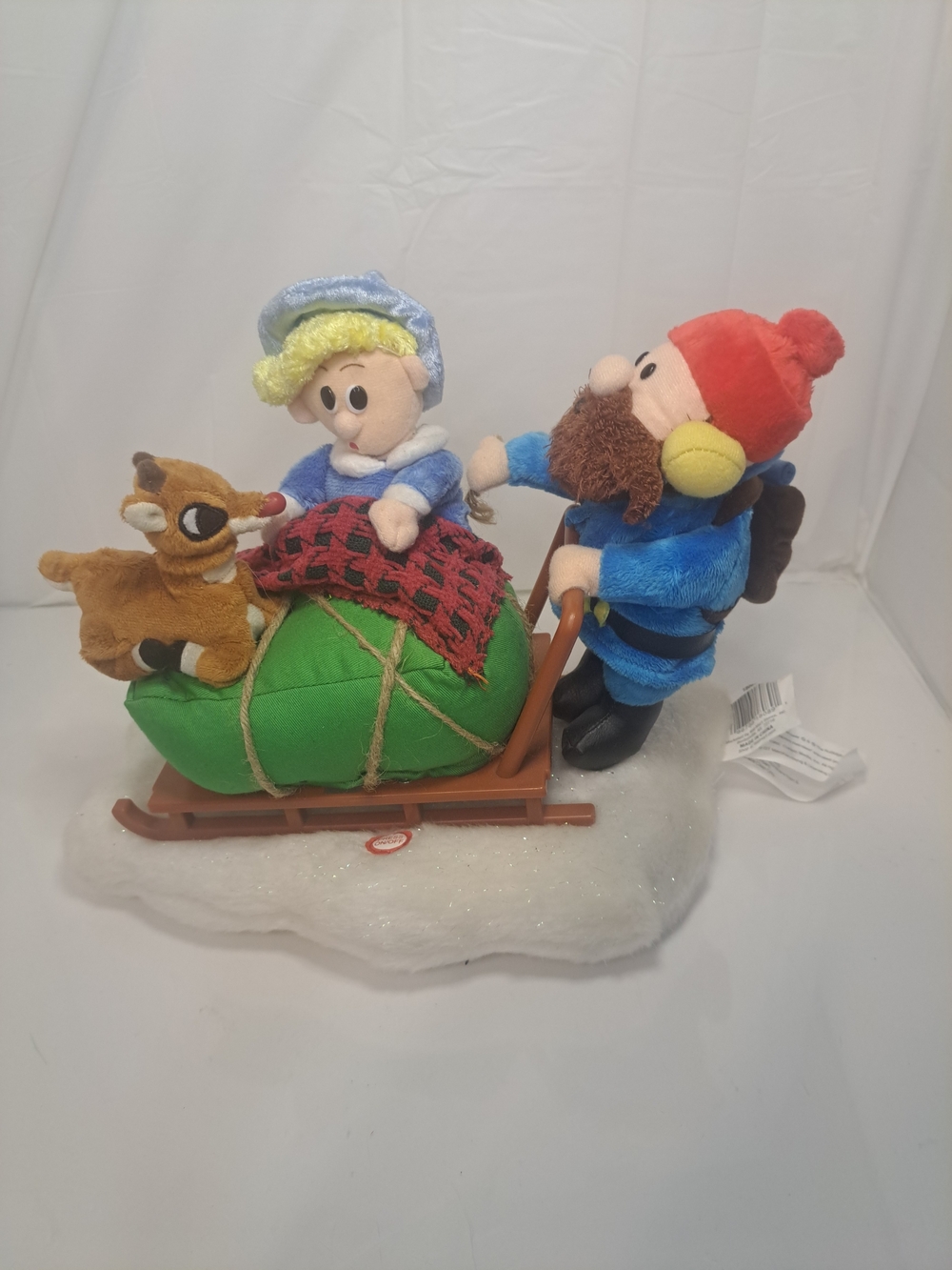 92 Gemmy Rudolph Red Nosed Reindeer Hermey & Yukon Animated Musical & Talks 12"